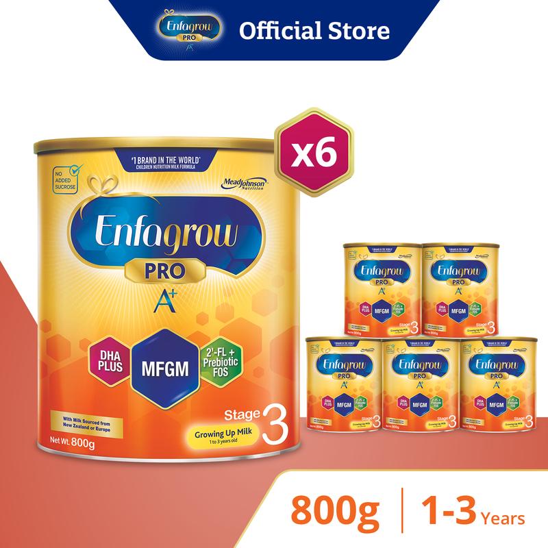 [6 Tins] Enfagrow Pro A+ Stage 3, 800g - TikTok Shop Singapore