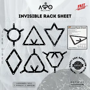 AspoBilliard Rak Biliar Invisible Magic Rack Sheet Biliard Ball Pro Segitiga 6PCS Original Packing Kardus Bonus Gratis untuk Bola 8 9 10