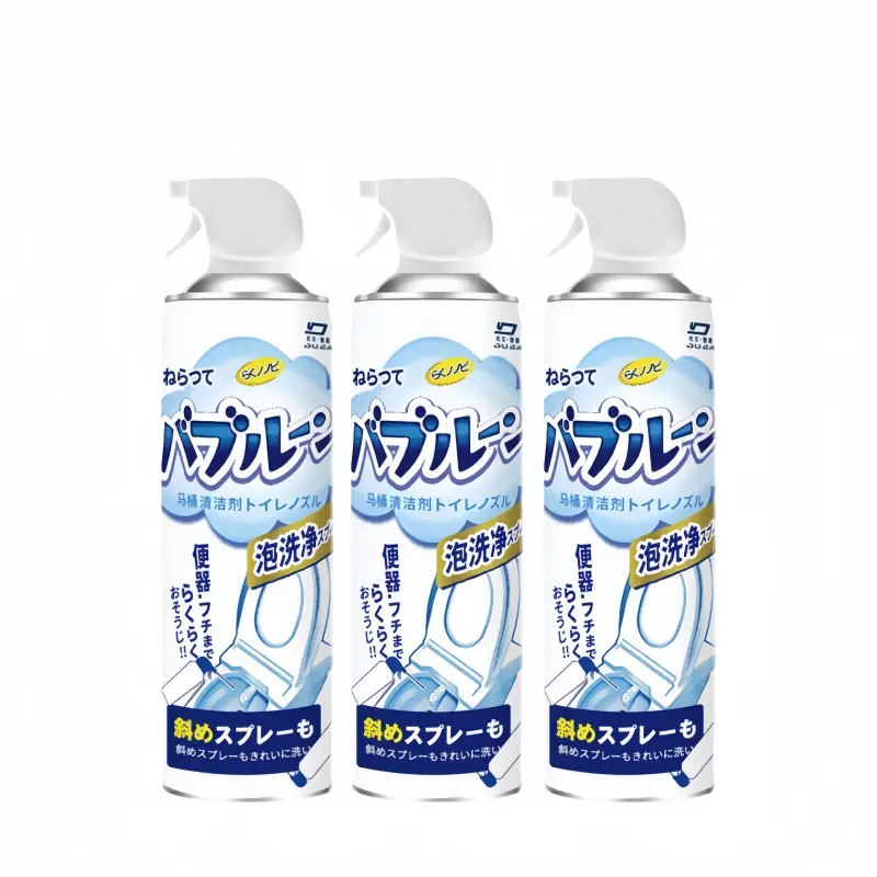 Closestool Bubble Mousse Cleaner 500ml Toilet Cleaner Multi functional foam cleaner for bacteriostasis, deodorization, yellowing and urine scale removal Household Fragrance toilet deodorant