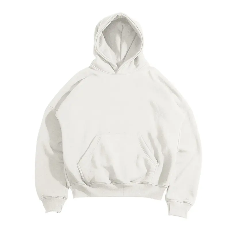 Erfolgreich Hoodie Boxy Polos Oversize Pria Wanita Basic Fleece 3