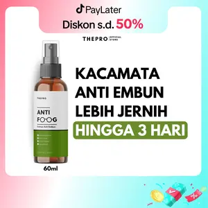 Cairan Pembersih Kacamata Glasses Anti Embun Anti Foog Natural Organic THEPRO dengan 3 Hari Proteksi - 60ml