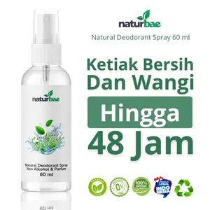 Naturbae Natural Deodorant Odor Control Tawas Spray 60 ml Tawas Ketiak Penghilang Bau Badan