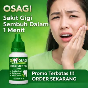 Osagi Tetes Herbal Sakit Gigi Meredakan Nyeri Gusi Bengkak dan Sariawan 10ml COD Gratis Ongkir