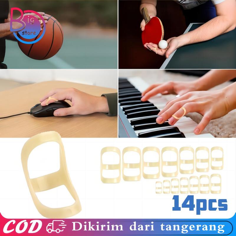 14pcs/Set Finger Splint Corrector Alat Penyangga Jari Pelurus Jari Tangan Bengkok Pelurus Jari Tangan 1