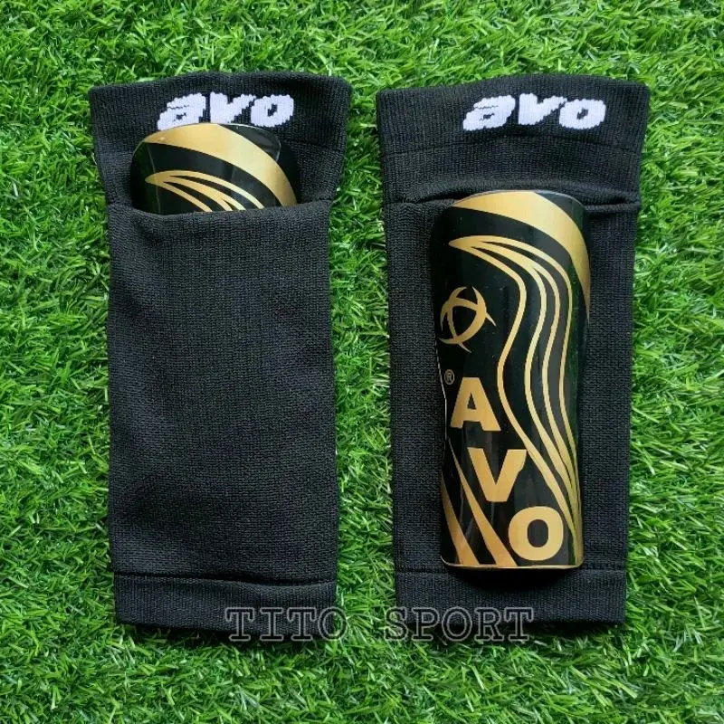 Avo Shin Guard Soks Kaos Kaki Sambung Deker Futsal Sepak Bola Olahraga 2
