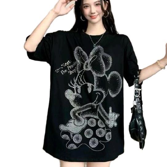 Kaos Oversize Blink Blink Cotton Top - mini dress katun - Wanita 3