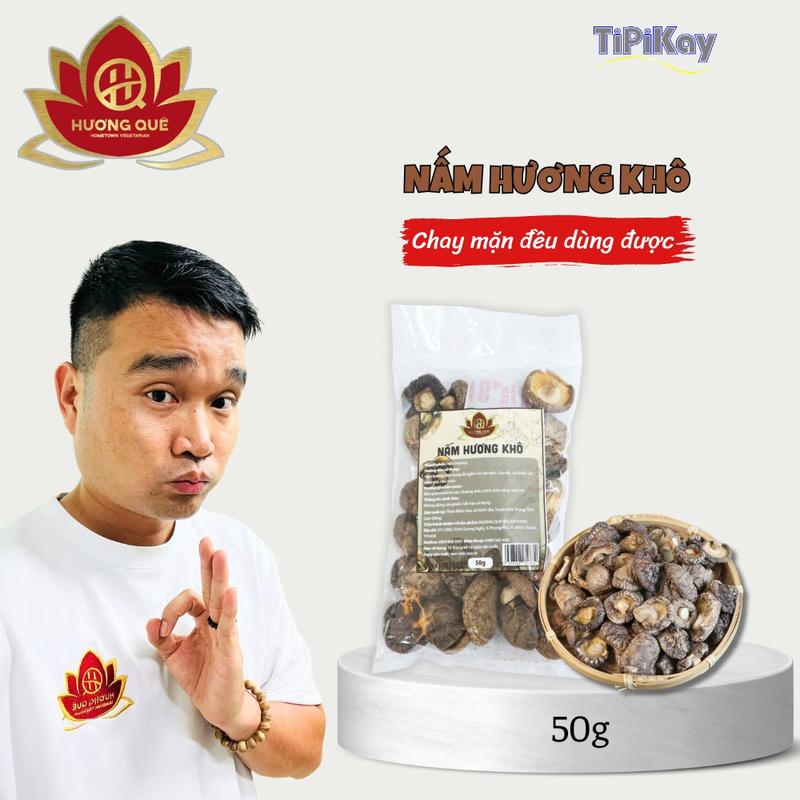 Nấm Hương Sấy Khô 50g - Chay Mặn Đều Dùng Được - TiPiKay Shop
