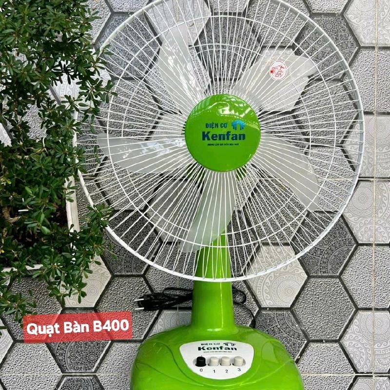  Kenfan Quạt Điện B400 Công Suất 40W Dùng Cho Bàn Học Hoặc Bàn Làm Việc Màu Xanh Lá Xanh Dương Xám Cao 60cm Thiết Kế Tinh Tế 5 Cánh Lồng 40cm 3 Chế Độ Gió 123 Động Cơ Đồng Bền Bỉ Bảo Hành 12 Tháng 