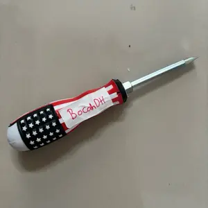 Obeng Bolak Balik USA 4 Inch GG Karet Motif Bendera Amerika