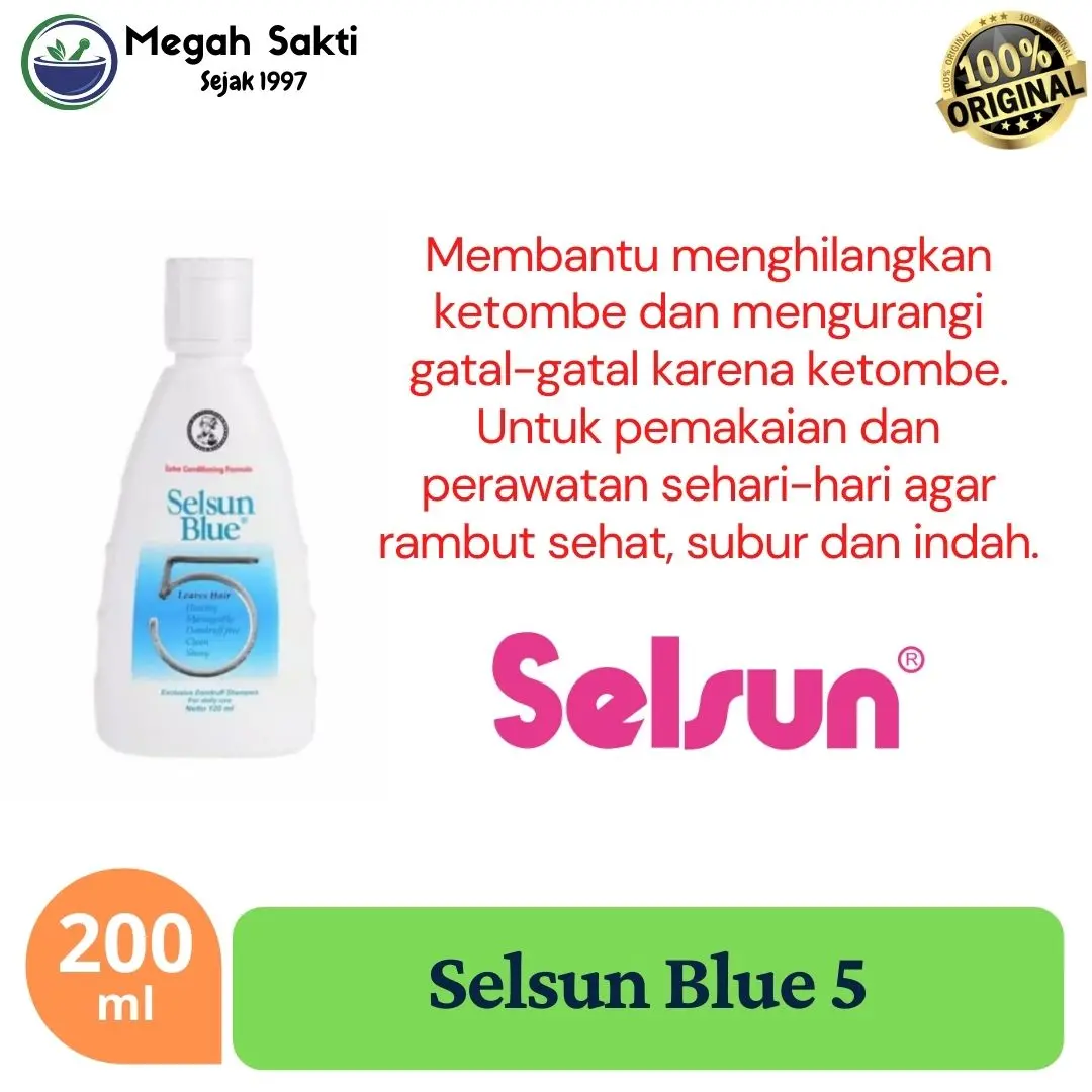 Selsun Shampo Anti Ketombe Selsun Blue Five 200 mL Perawatan Shampoo