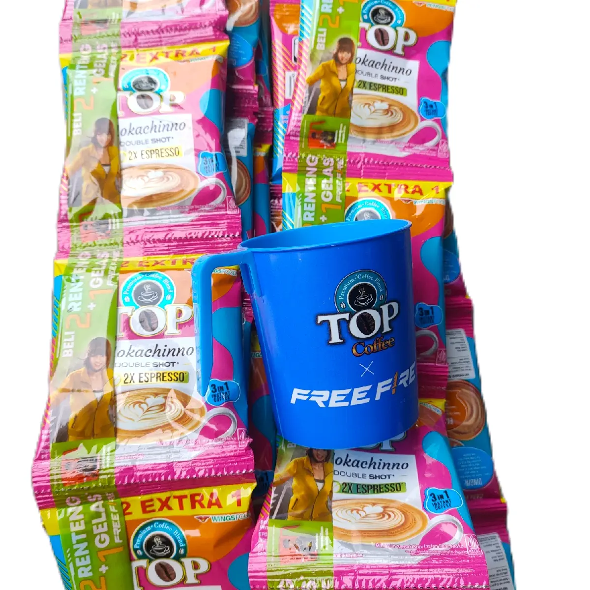 Top Mochacino Hrg 2renteng isi 30biji free gelas cantik Coffee