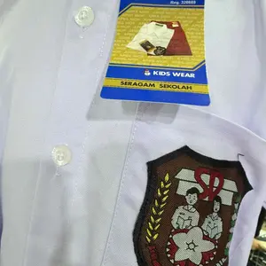 Kemeja SD Putih APRIL MOP Lengan Pendek Seragam Sekolah Anak Premium Adem Nyaman