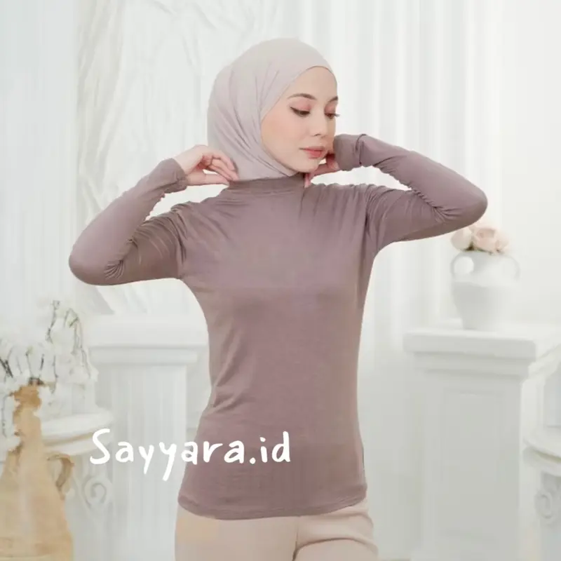 Manset Baju Rayon Premium / Manset Lengan Panjang Turtleneck [Size M, L, XL ] 0