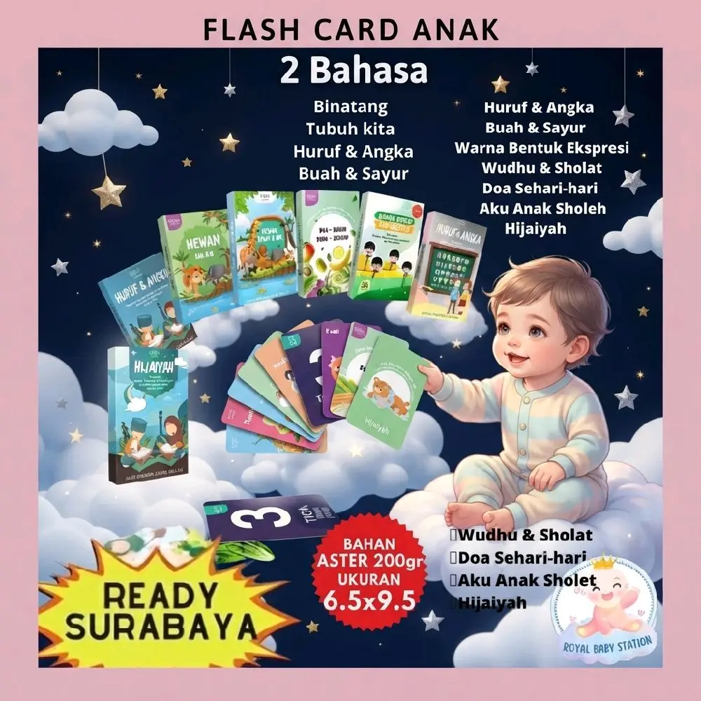 Termurah Flash Card Buku Edukasi Belajar Anak Kartu