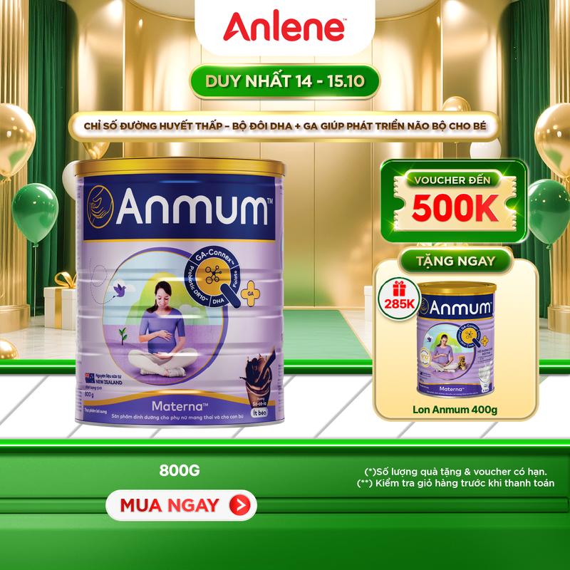 Sữa Bột Dành Cho Mẹ Bầu Anmum Materna Hương Socola 800G