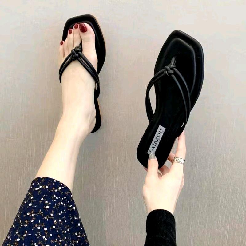 Sandal Teplek Jepit Kupat Wanita Sendal platform Selop Plat Trendy 8