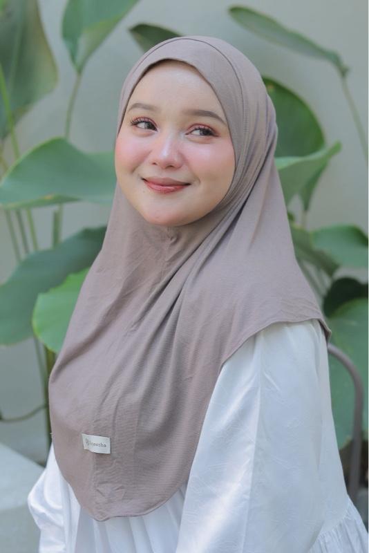 SYAFIRA BERGO - Raqeesha Hijab Bergo Instan Size M Kaos Rayon kerudung wanita