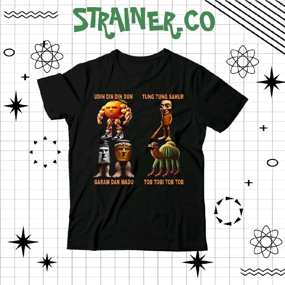 (BISA COD) Kaos Anak ANOMALI TUNG TUNG SAHUR UDIN DIN DIN DUN BRAINRIT  - Baju Anak Laki-Laki ANOMALI BRAINROT GARAM DAN MADU TOB TOBI TOB TUNG TUNG TUNG SAHUR UNISEX FREE NAMA FASHION