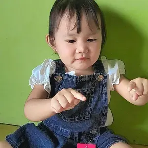Overall Rok Celana Jeans Anak Perempuan Usia 1-7 Tahun - Jumpsuit Romper Denim Anak Cewe