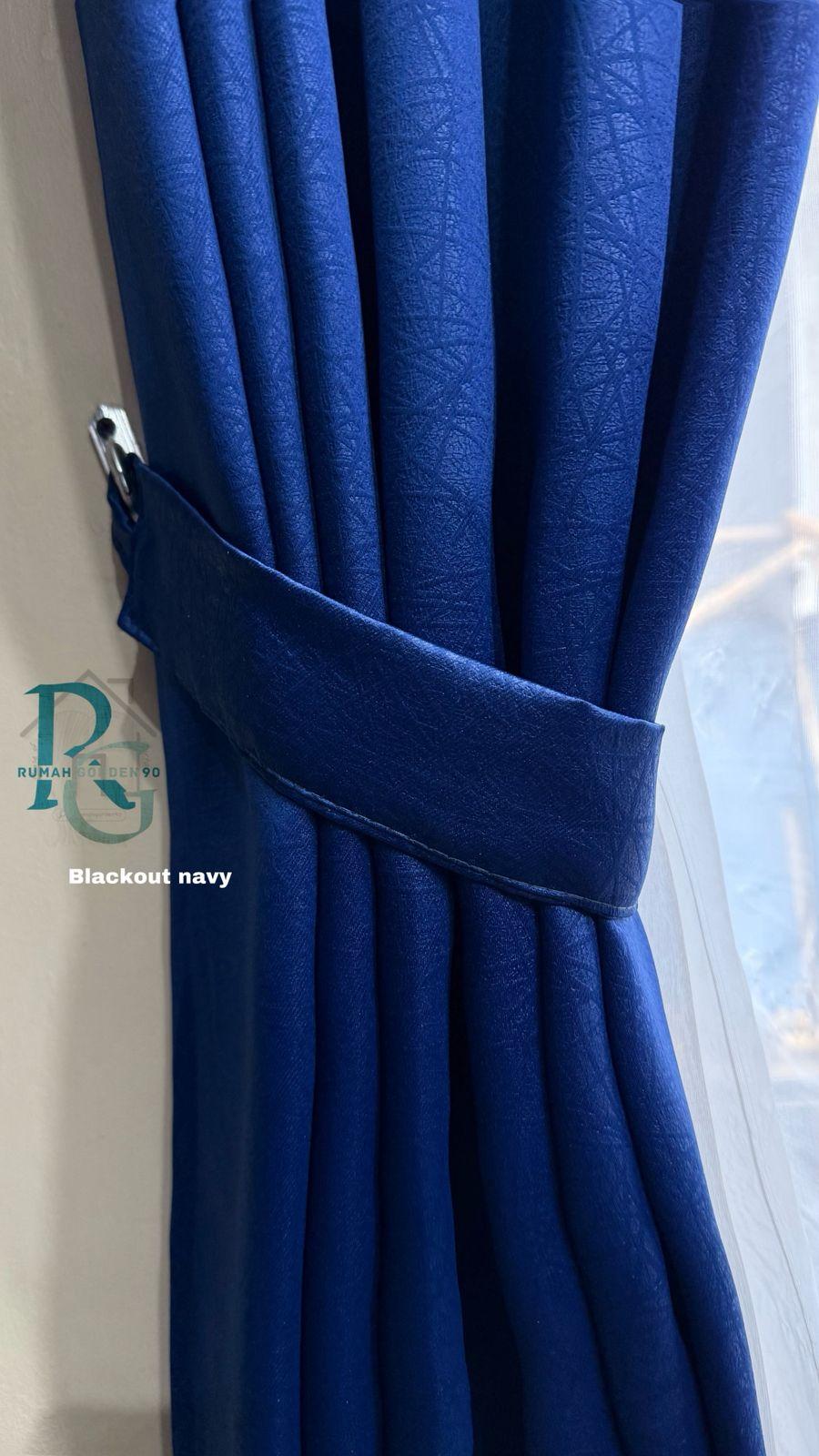 Gorden Jendela Dan Pintu Kamar Aesthetic Gordeng Penyekat Ruang Tamu Minimalis Polos Bahan Blackout Tebal Serat Embos sudah terdapat Tali
