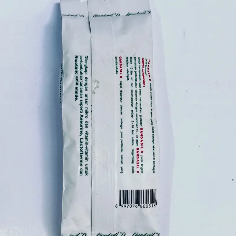 Pupuk GANDASIL D 100gr - Pupuk Daun Terlengkap dan Terlaris Tanaman Kalium 2