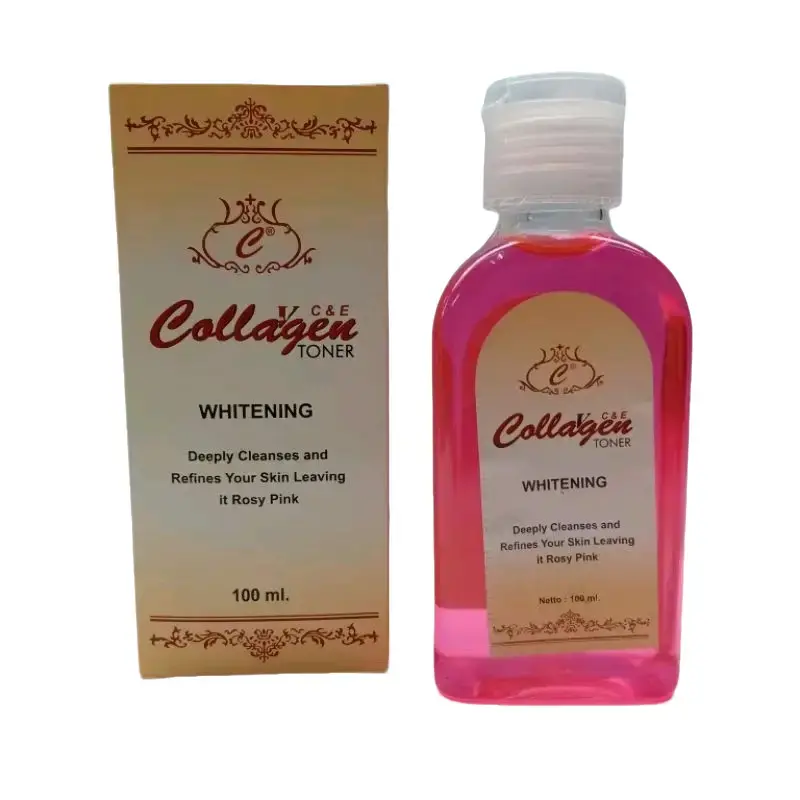 Toner Collagen Whitening 100ml - Wajah Cerah dan Hydrating - Penyegar Mencerahkan Kusam