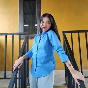 seragam pabrik/seragam garment/baju kerja garment/atasan wanita/kemeja kerja wanita  Katun Toyobo