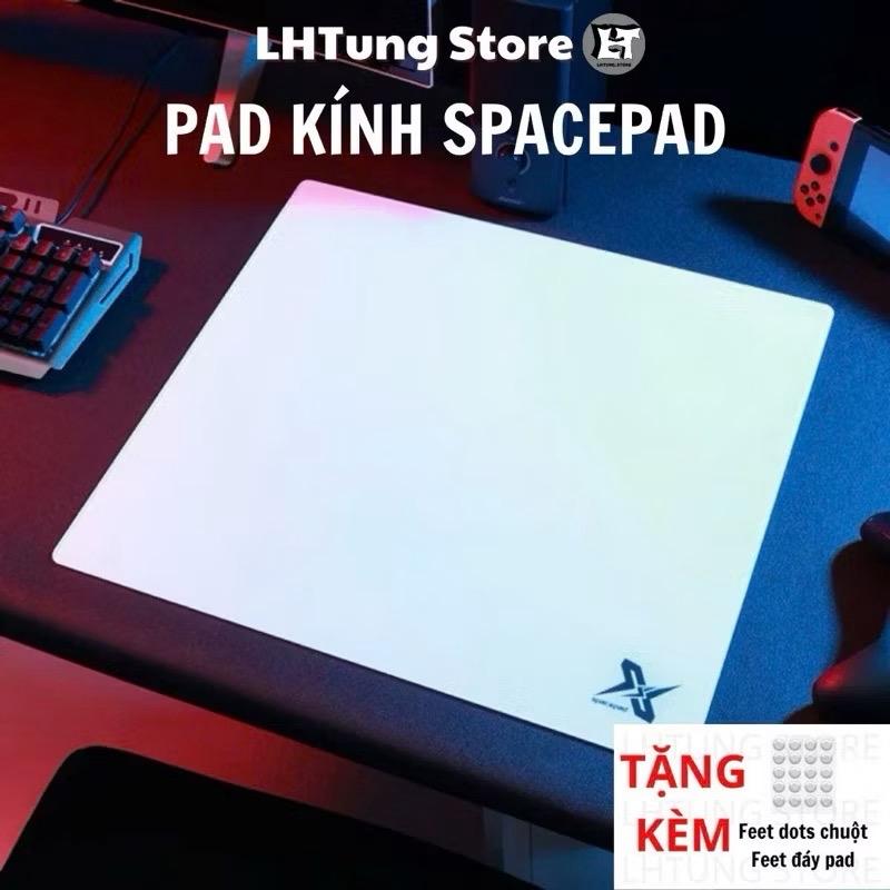 SẴN Pad kính gaming SpacePad - Lót chuột Spacepad | Pad chuột chơi game chính hãnġ - Tặng kèm arm sleeve và feet