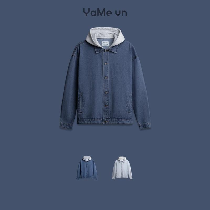 Áo Khoác Jean Nam Phối Nón The Original 039 24662 |YaMe|