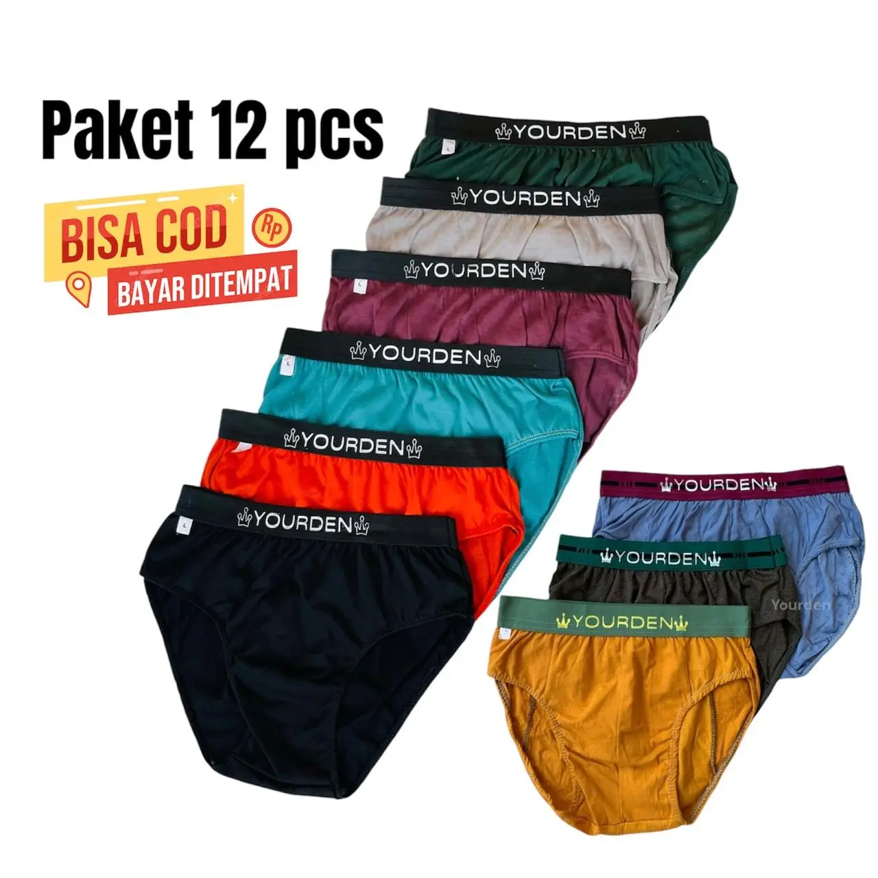paket 12 pcs celana dalam pria sempak laki laki cd cowok boxer Dewasa  Katun Nyaman