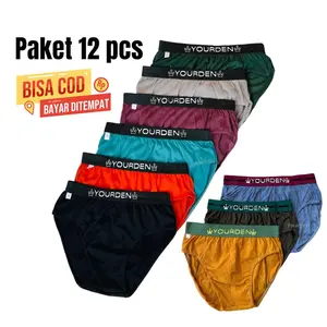 paket 12 pcs celana dalam pria sempak laki laki cd cowok boxer Dewasa  Katun Nyaman Pendek