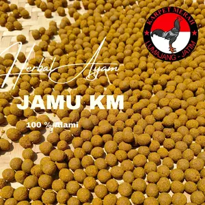 (PAKET HEMAT) JAMU KM 50 BUTIR AYAM LEBIH AGRESIF NAFAS TERATUR PENAMBAH STAMINA NAFSU MAKAN 100% HERBAL ALAMI.