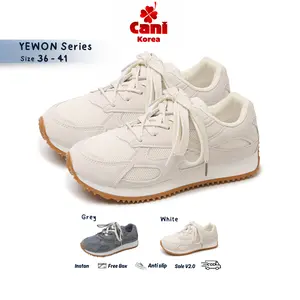 【PALING LARIS】CANIKOREA Yewon Sepatu Sneakers Wanita Casual Sepatu Aestetic Stylish Shoes Outdoor Gaya Korea Nyaman C9019