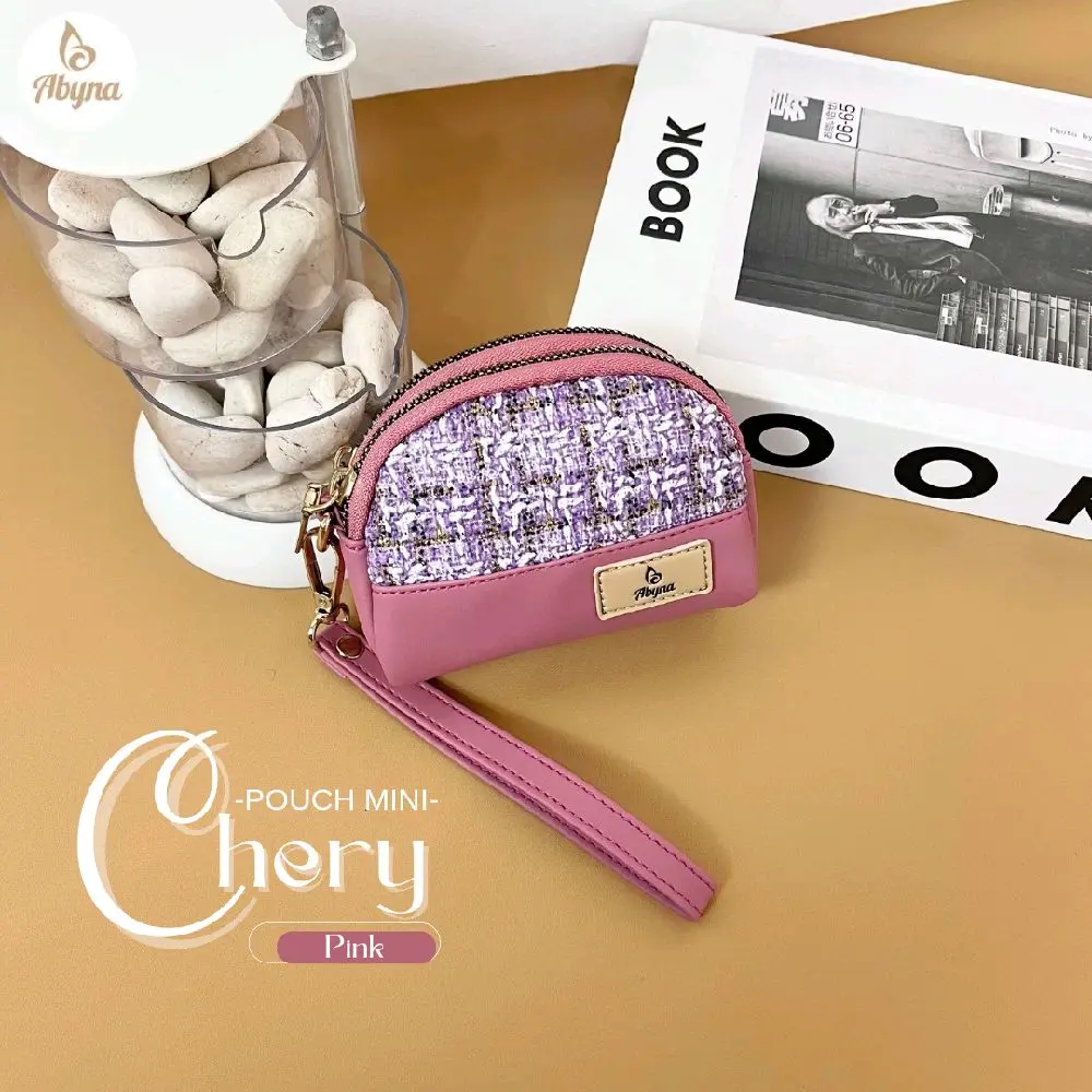 (ZELYA) Chery pouch mini by Abyna, Dompet koin wanita, dompet mini, dompet kecil cantik kartu & Uang