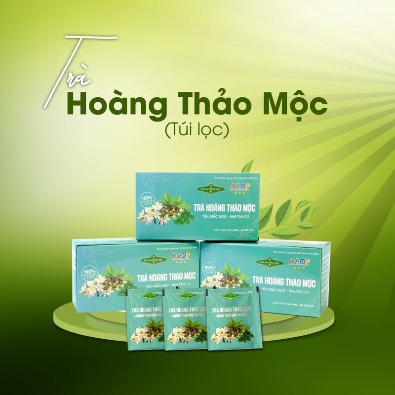    Chính hãng  Trà Hoàng Thảo Mộc túi lọc Tự nhiên 