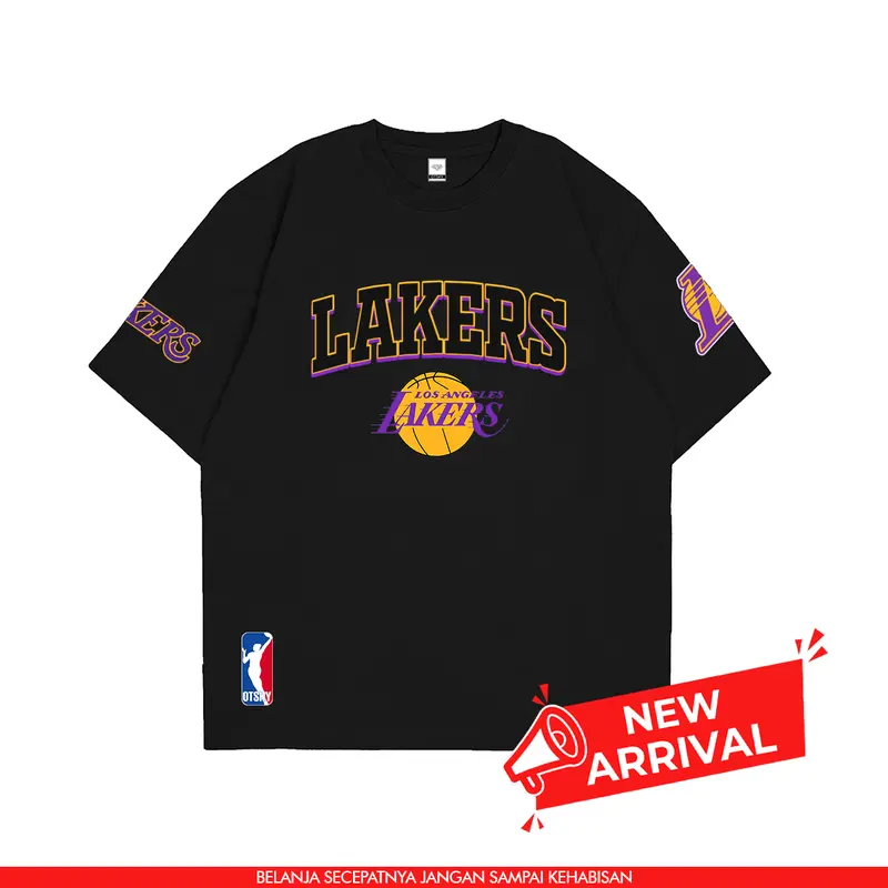 Otsky Kaos Pria Ft Lakers Black X GM004 Cotton 24s 1