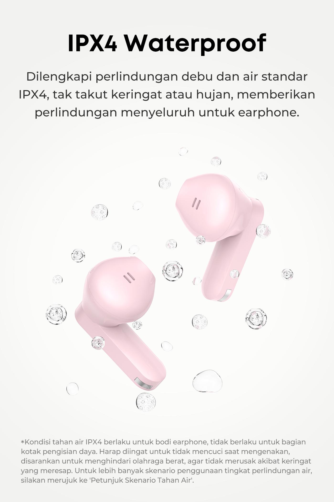[EXCLUSIVE TONI CU] Olike Mini TWS T100S Bass True Wireless Earphone Bluetooth 6.0 Low Latency Driver 13mm Playtime 38 Hours IPX4 Waterproof Garansi 12 Bulan