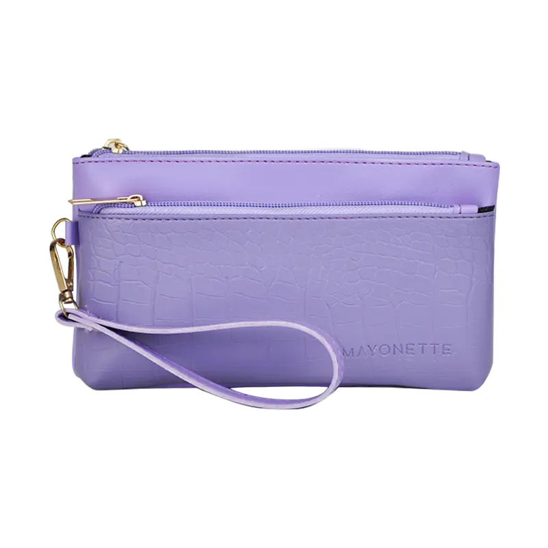 MAYONETTE Lumina Croco Pouch Dompet Wanita Terbaru 2021 Korea Tas Croco Wanita Kulit 1