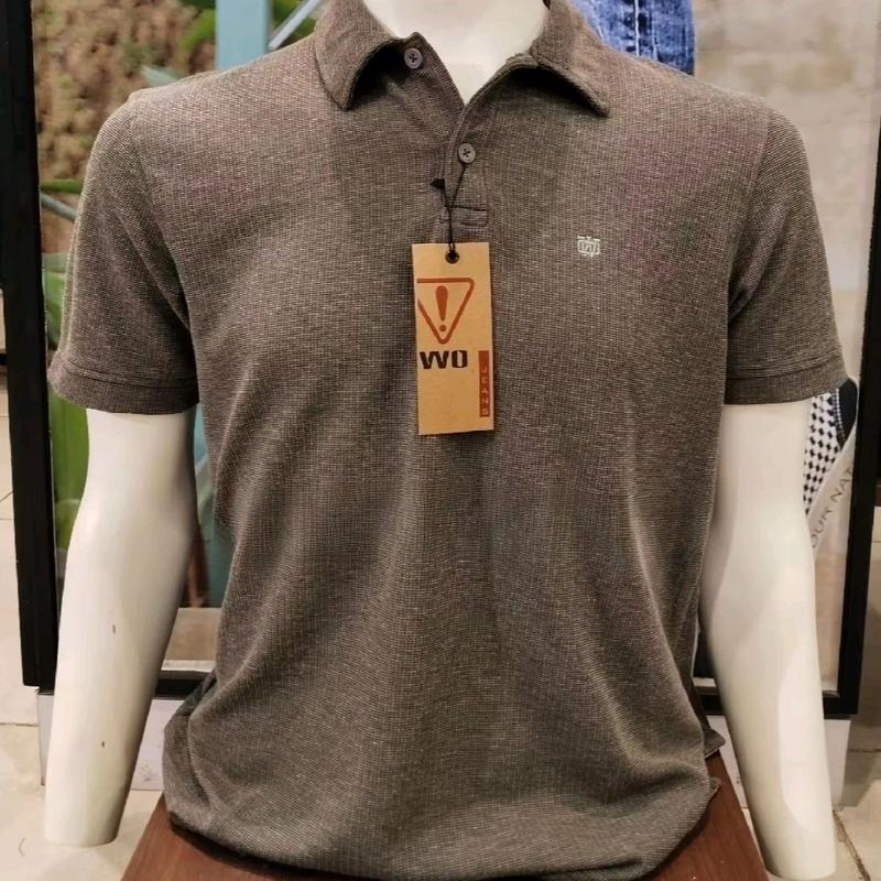 POLLO SHIRT LENGAN PENDEK SLIMFIT WARNA DARK GREY WATCHOUT JEANS 1