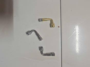 Product Review of Pemanjal Batang Injap Logam, Sambungan Batang Injap Sejagat, untuk Kereta, Basikal dan Motosikal Roda Dwi, Tersedia dalam 45 / 90 / 135 Darjah, 1 Keping from R**i A** 1