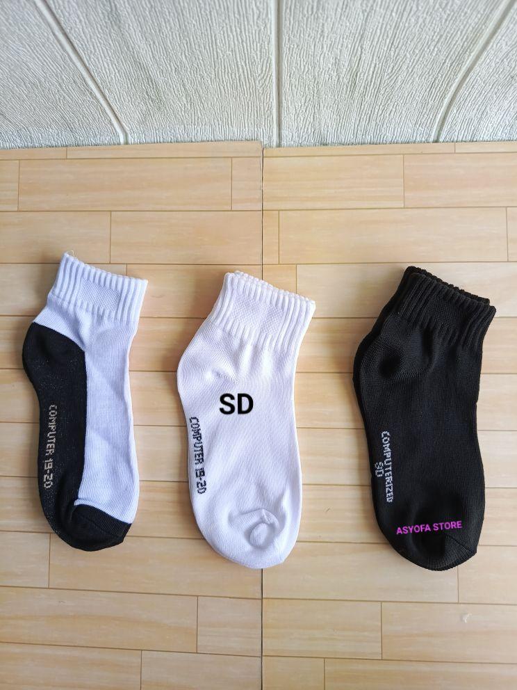 Product Introduction of ISI 6 PASANG KAOS KAKI PUTIH TELAPAK HITAM POLOS UKURAN ANAK SD/KAOS KAKI PENDEK COWOK DAN CEWEK UNTUK ANAK SD/KAOS KAKI ANAK SD UKURAN DI ATAS MATA KAKI Fashion 7
