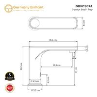 Gambar Germany Brilliant Kran Basin / Keran Wastafel Sensor Otomatis Kuningan GBVCS07A - Matte Black dari Germany Brilliant Sanitaryware Kab. Bekasi 2 Tokopedia
