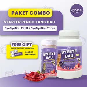 PAKET COMBO STARTER PENGHILANG BAU | Dr.Bulu - Deodorant Litter Box, Penghilang Bau Litter Box Kucing dan Anjing, Odor Remover pe wangi