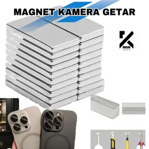 Magnet Kecil untuk Kamera iPhone Getar Berdetak Geser-Geser 9x3x1mm Anti Neodymium Aman Jangka Panjang Ponsel