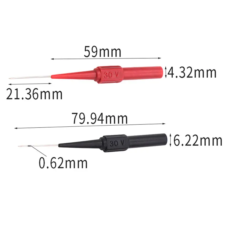Công cụ chẩn đoán, Máy tự động, Đầu dò đầu Naald xỏ khuyên Terug, Máy đo điện áp 30V, Dụng cụ tự động, Thích hợp cho ô tô, Kiểm tra đa năng, Công cụ tự động 3