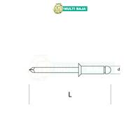 Gambar Paku Rivet Stainless Steel (304) 1/8 x 1/4" (M3.2 x 6,5) dari Multi Baja Kota Administrasi Jakarta Barat 2 Tokopedia