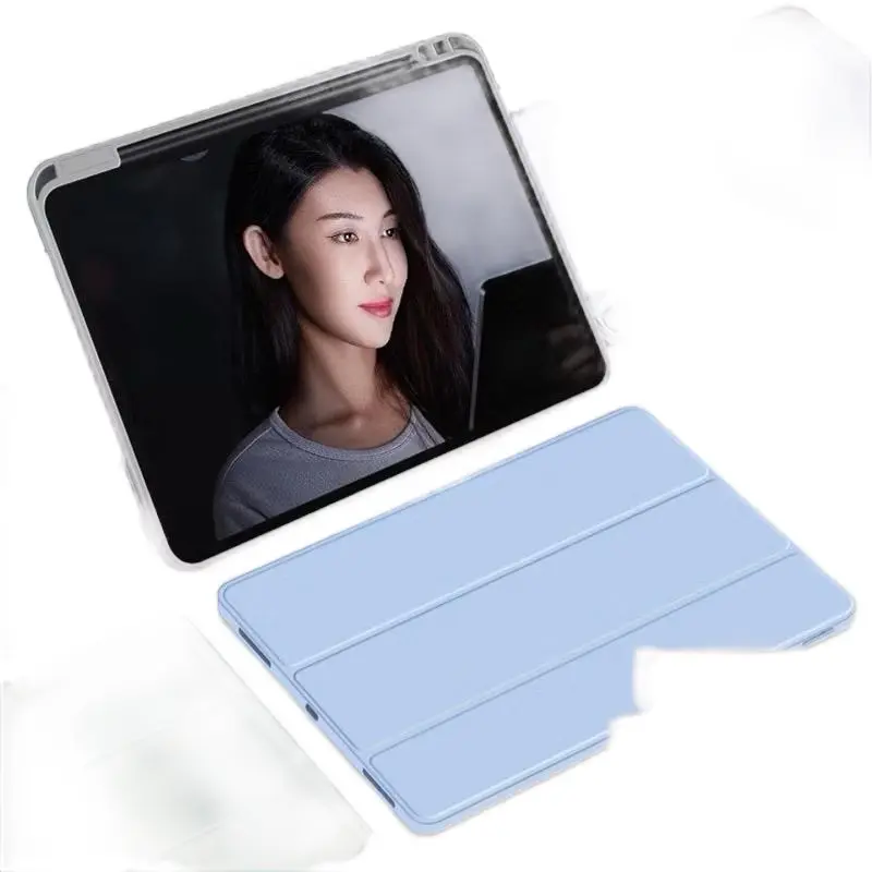 ￼SAMSUN9  TAB A9 A9 PLUS S6 LITE S10 PLUS S9 FE S9 FE PLUS S9 S9 PLUS A8 10,5 X200-X205 TAB S7 S8 S7 FE S7 PLUS S8 PLUS TRI-FOLD FLIP SILICONE SMART CASING AUTO WAKE WITH HOLD PEN 2