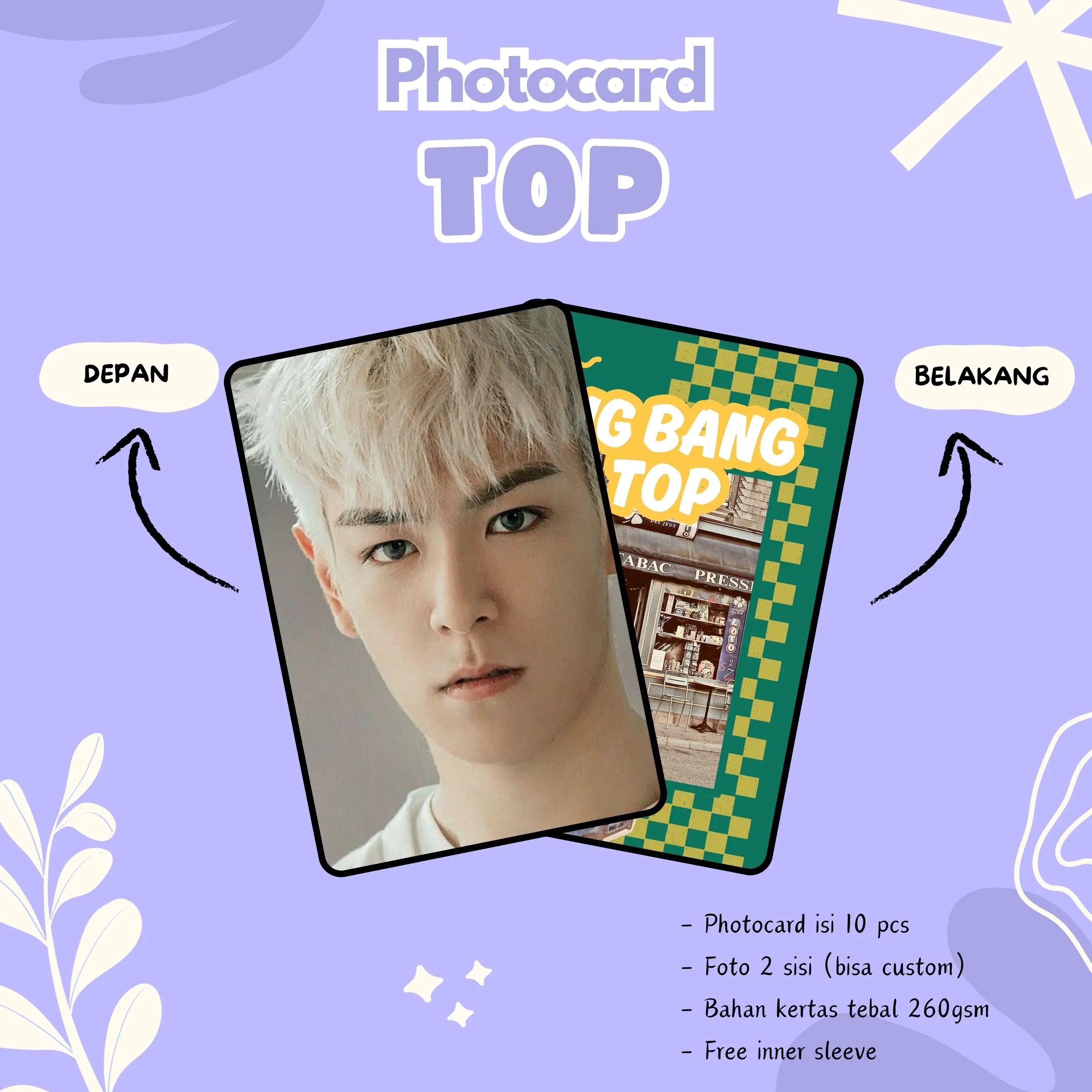 (10 PCS) PHOTOCARDS TOP BIGBANG