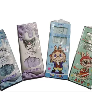 PB4 - KARAKTER PENGGARIS set 4 pc - busur, penggaris, audit