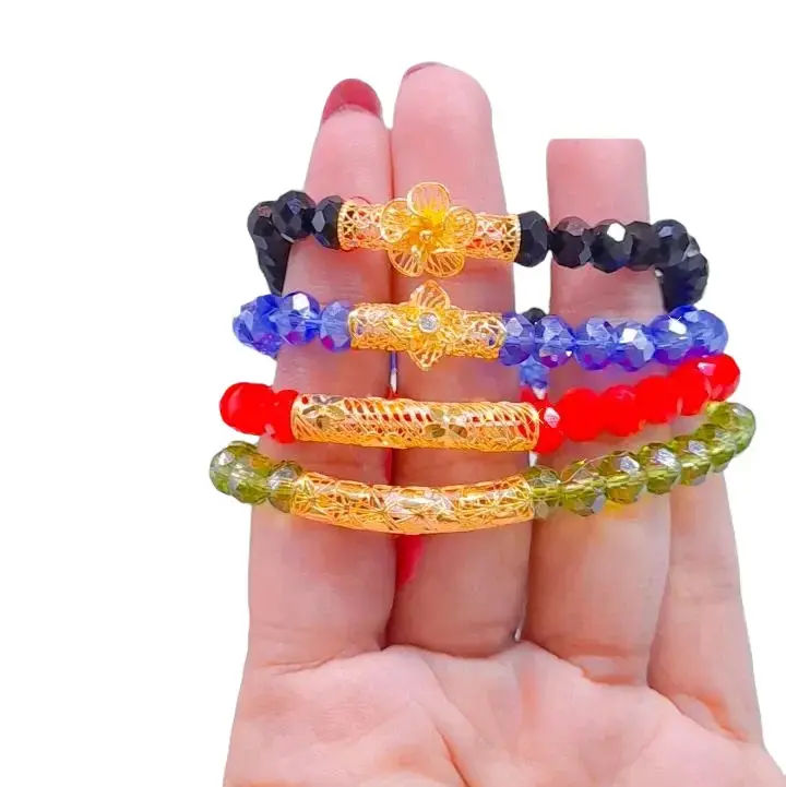Gelang model tabung kerawang dan bunga kerawang 6